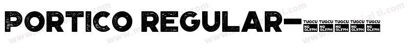 Portico Regular字体转换